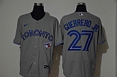 Blue Jays 27 Vladimir Guerrero Jr. Gray 2020 Nike Flexbase Jersey,baseball caps,new era cap wholesale,wholesale hats